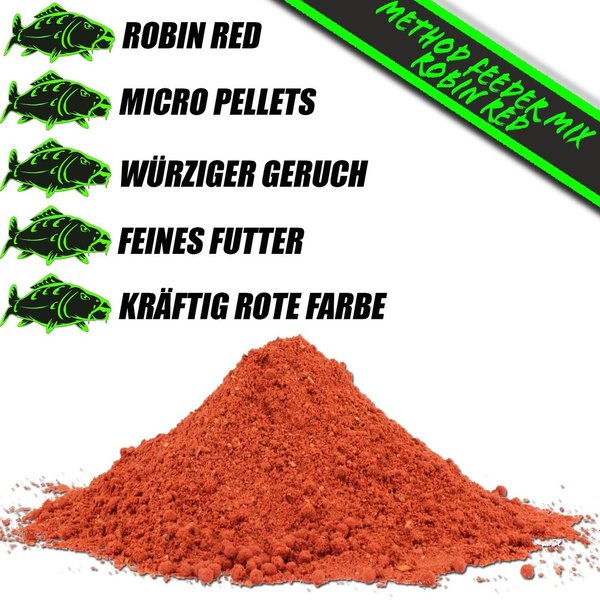 Magic Baits Method Feeder Mix Robin Red 1Kg Angelfutter Futtermittel